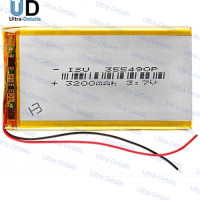 Аккумулятор универсальный 355490 3,7v Li-Pol 3200 mAh (3.5*54*90 mm) Аккумулятор универсальный 355490 3,7v Li-Pol 3200 mAh (3.5*54*90 mm)