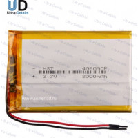 Аккумулятор универсальный 406090 3,7v Li-Pol 3000 mAh (4*60*90 mm) Аккумулятор универсальный 406090 3,7v Li-Pol 3000 mAh (4*60*90 mm)