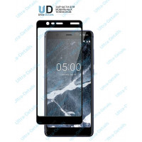 Защитное стекло Nokia 5.1 (2018) (Полное покрытие) черный