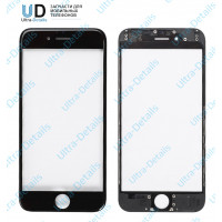Стекло с рамкой и OCA пленкой для переклейки iPhone 8 черное (ААА) Стекло с рамкой и OCA пленкой для переклейки iPhone 8 черное (ААА)