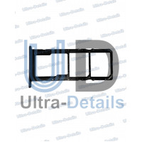 Лоток SIM для Huawei Honor 10X Lite черный