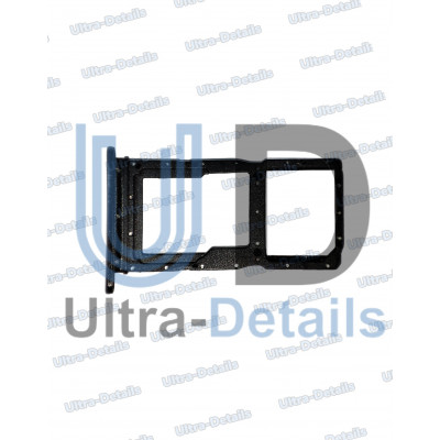 Лоток SIM для Huawei Honor 9X/ Honor 9X Premium/ P Smart Z/  Y9 Prime (2019) (STK-LX1) черный