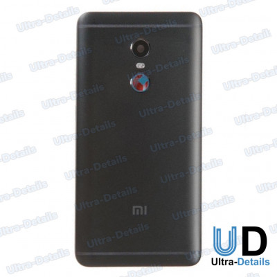Задняя крышка Xiaomi Redmi Note 4 со стеклом камеры (черный)