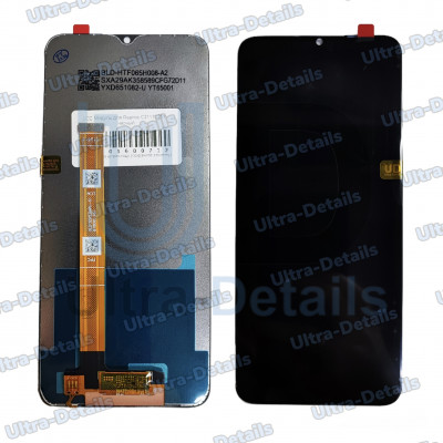Дисплей для Realme C21Y/C25Y (RMX3263/RMX3269) в сборе с тачскрином (черный)
