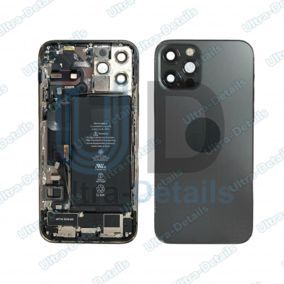 Корпус для iPhone 12 Pro в сборе со  шлейфами и АКБ  Премиум (черный)