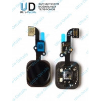 Шлейф iPhone 6/6 Plus на кнопку HOME в сборе (черный)