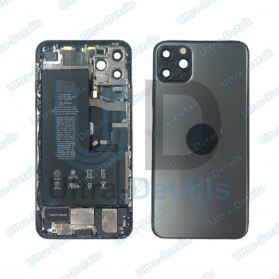 Корпус для iPhone 11 Pro Max в сборе со  шлейфами и АКБ  Премиум (черный)