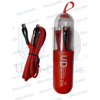 Кабель Type-C UD для iPhone Lightning, 3.1A, длина 1.0м (красный) Кабель Type-C UD для iPhone Lightning, 3.1A, длина 1.0м (красный)