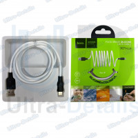 Кабель USB HOCO X21 Plus Silicone для iPhone Lightning, 2.4A, длина 1.0м