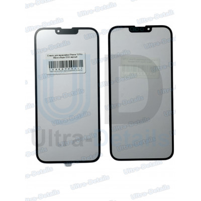 Стекло для переклейки iPhone 13 Pro Max/ iPhone 14 Plus в сборе OCA черный Стекло для переклейки iPhone 13 Pro Max/ iPhone 14 Plus в сборе OCA черный