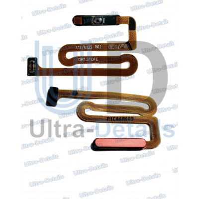 Шлейф для Samsung A125F (A12)/ A127F (A12 Nacho)/ A135F (A13)/ M127F (M12) кнопки включения + отпечаток пальца (красный)