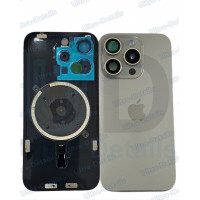 Задняя крышка для iPhone 15 Pro Натуральный Титан (со стеклом камеры) Оригинал Задняя крышка для iPhone 15 Pro Натуральный Титан (со стеклом камеры) Оригинал