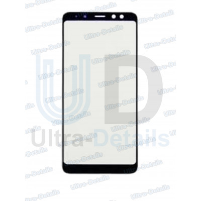 Стекло для переклейки с OCA для Samsung A530F (A8 2018) черный