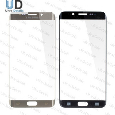 Стекло для переклейки Samsung G928F (S6 Edge+) (золотой)