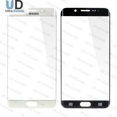 Стекло для переклейки Samsung G928F (S6 Edge+) (белый)