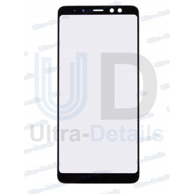 Стекло для переклейки с OCA для Samsung A730F (A8+ 2018) черный