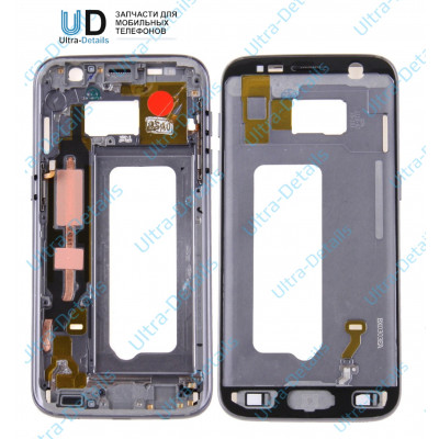 Рамка Samsung S7 edge серый оригинал Рамка Samsung S7 edge серый оригинал