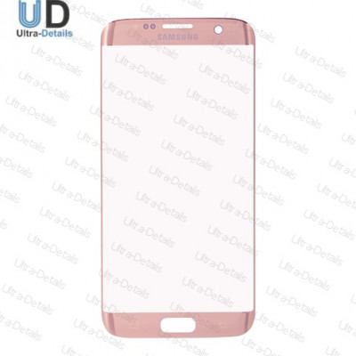 Стекло для переклейки Samsung G935F (S7 Edge) (розовый)
