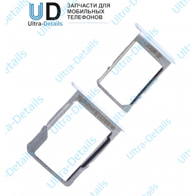 SIM Лоток для Samsung A300F/A500F/A700FD  (+ Лоток MicroSD) белый