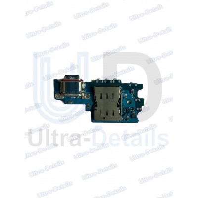 Шлейф Samsung S21 FE (G990B) системный разъем/разъем SIM/микрофон