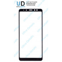 Стекло для переклейки Samsung A730F (A8+ 2018) черный Стекло для переклейки Samsung A730F (A8+ 2018) черный