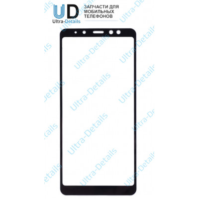 Стекло для переклейки Samsung A730F (A8+ 2018) черный