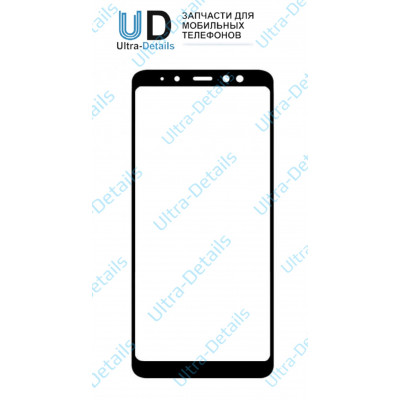 Стекло для переклейки для переклейки Samsung A530F (A8 2018) черный