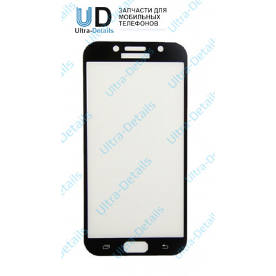Стекло для переклейки Samsung A720 черное