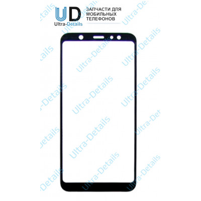 Стекло для переклейки Samsung A605F (A6+ 2018) черный