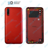 Задняя крышка Samsung A015F (A01) со стеклом камеры (красный) Задняя крышка Samsung A015F (A01) со стеклом камеры (красный)