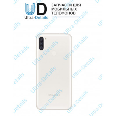 Задняя крышка Samsung A115F (A11) со стеклом камеры (белый)