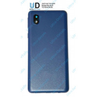 Задняя крышка для Samsung A013F (A01 Core) со стеклом камеры (синий)