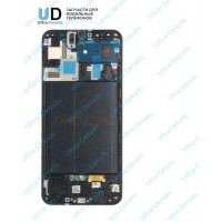 Рамка дисплея для Samsung A205 (A20) черный