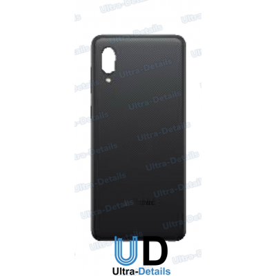 Задняя крышка для Samsung A022 (A02) со стеклом камеры (серый)  Премиум