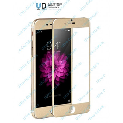 Защитное стекло 3D для iPhone 6 plus/6S plus (золотой)