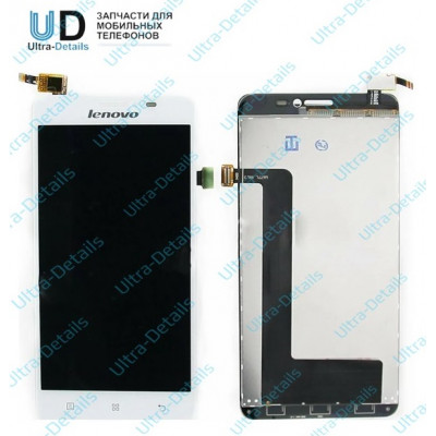 Дисплей для Lenovo S850 в сборе с тачскрином (белый)