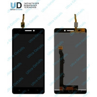Дисплей для Lenovo A7000 в сборе с тачскрином (черный) с рамкой Оригинал