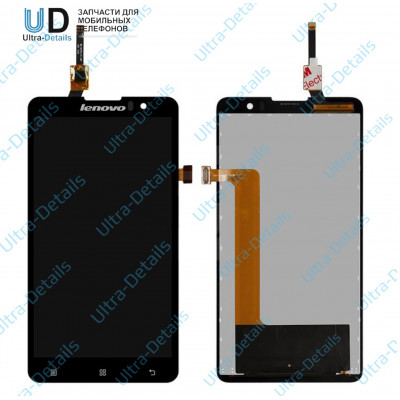 Дисплей для Lenovo S898/S8 в сборе с тачскрином (черный)
