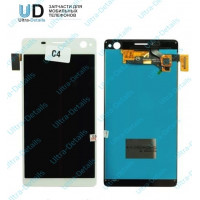Дисплей для Sony E5303/E5333 (C4/C4 Dual) в сборе с тачскрином (белый)