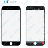 Стекло с рамкой для переклейки iPhone 7 Plus черный Стекло с рамкой для переклейки iPhone 7 Plus черный