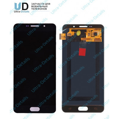 Дисплей для Samsung A710F (A7 2016) в сборе с тачскрином черный (OLED)