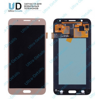 Дисплей для Samsung J700F (J7) в сборе с тачскрином золотой (OLED)
