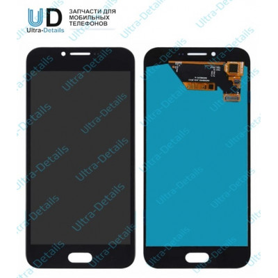 Дисплей для Samsung A810F (A8 2016) в сборе с тачскрином черный (OLED)