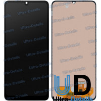 Дисплей для Samsung A225F (A22) 4G в сборе с тачскрином  (черный) Incell