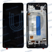 Дисплей для Samsung A53 5G (A536B) в сборе с тачскрином (черный) с рамкой Oled