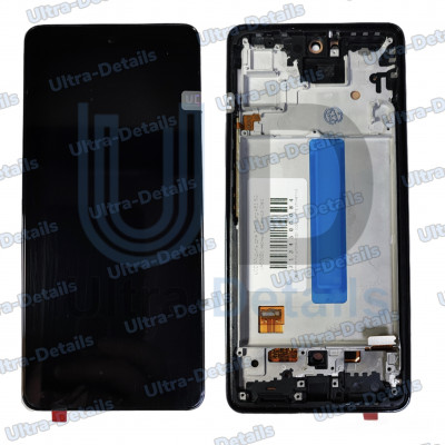 Дисплей для Samsung A53 5G (A536B) в сборе с тачскрином (черный) с рамкой Oled