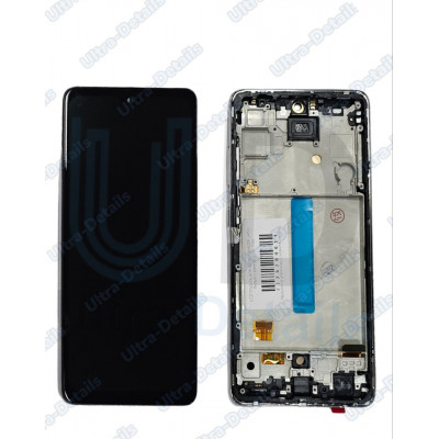 Дисплей для Samsung A525F (A52) в сборе с тачскрином и рамкой (белый) Small Oled Дисплей для Samsung A525F (A52) в сборе с тачскрином и рамкой (белый) Small Oled