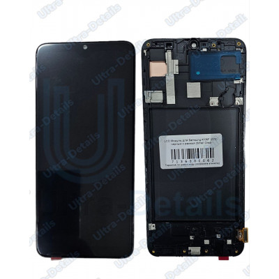 Дисплей для Samsung A705F (A70) черный с рамкой (Small Oled)