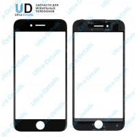 Стекло с рамкой для iPhone 5S черный