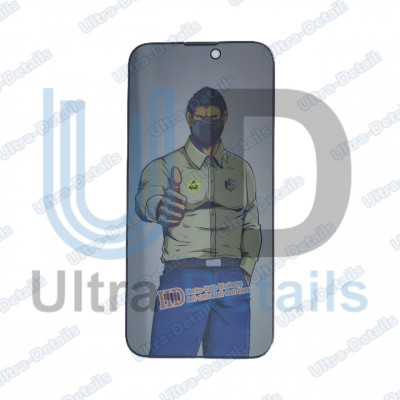 Защитное стекло Антишпион iPhone 14 Pro Max (черный) (Полное покрытие) Защитное стекло Антишпион iPhone 14 Pro Max (черный) (Полное покрытие)